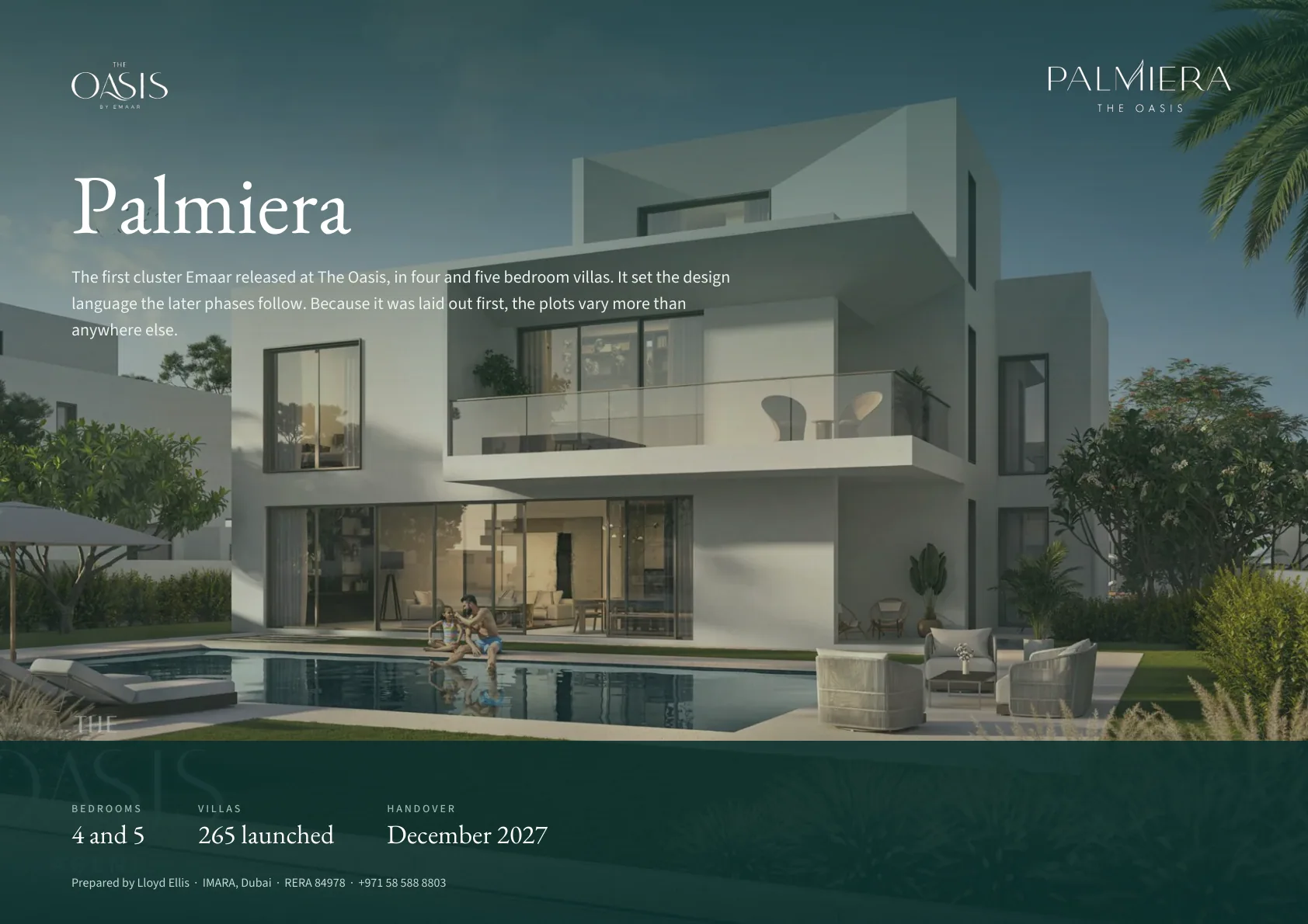 Palmiera brochure cover