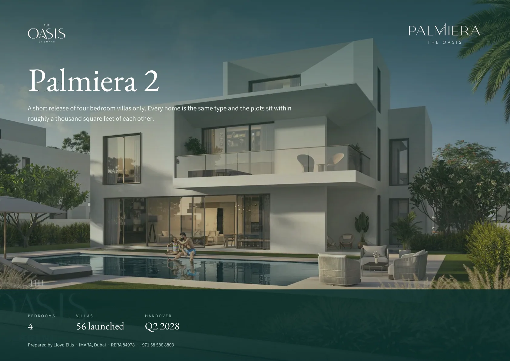 Palmiera 2 brochure cover