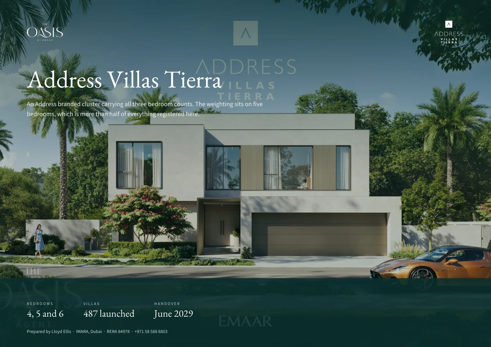 Address Villas Tierra brochure cover