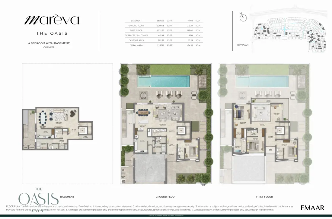 4 bedroom basement chamfer floor plan