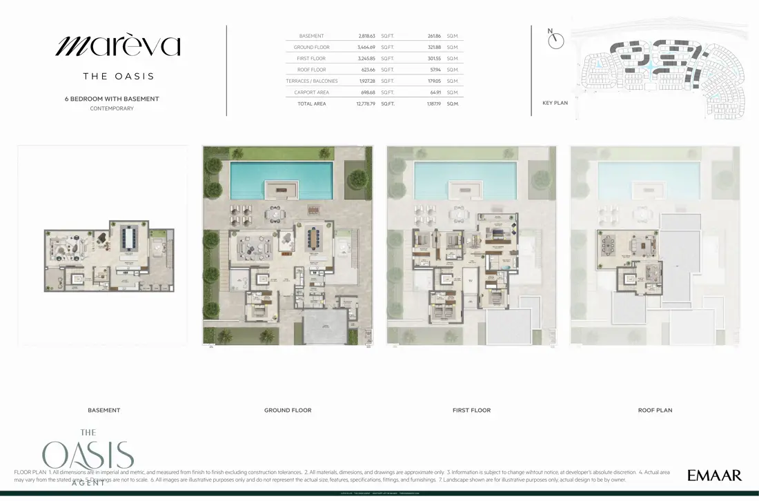 6 bedroom basement contemporary floor plan