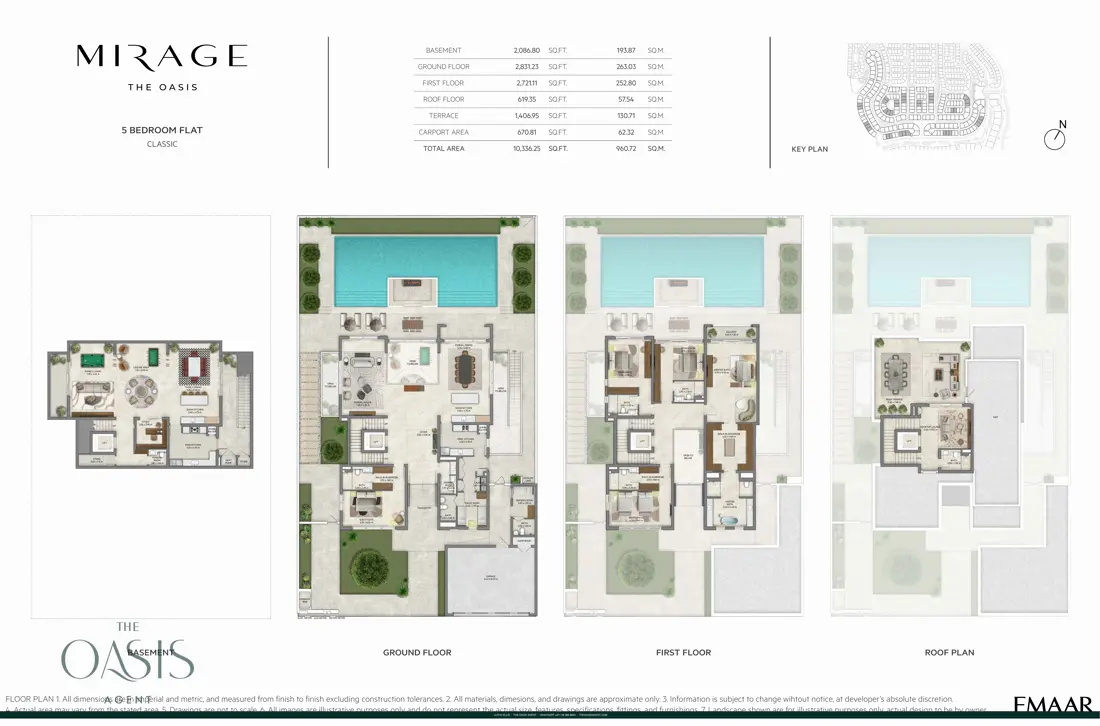 5 bedroom flat classic floor plan