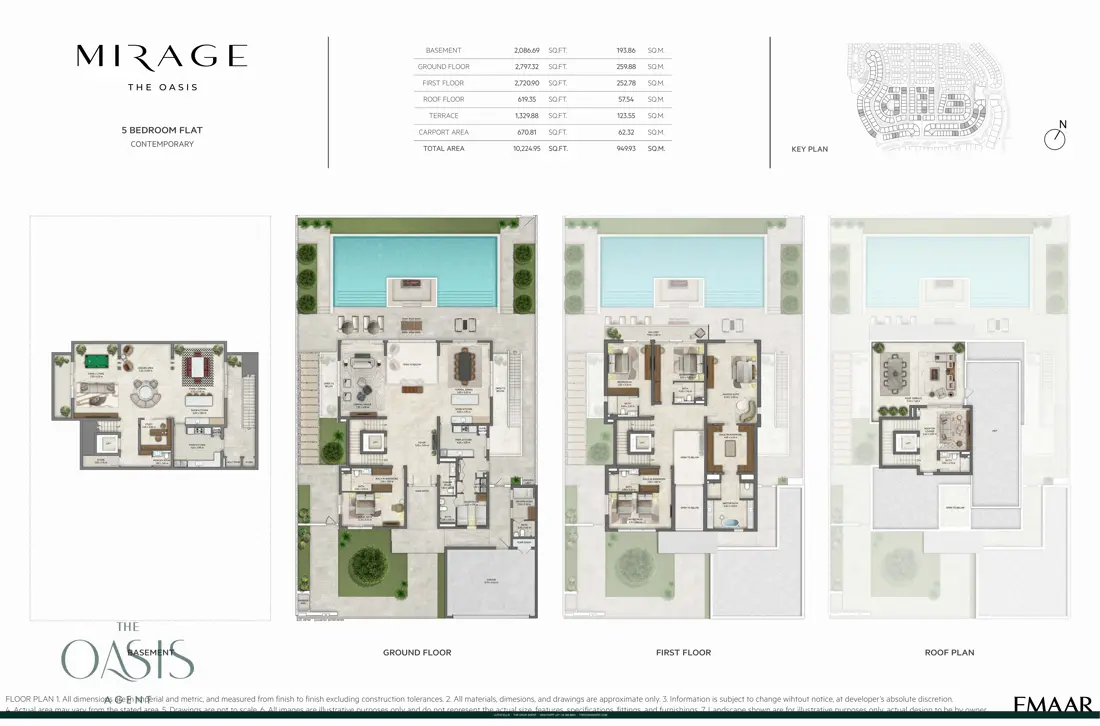 5 bedroom flat contemporary floor plan