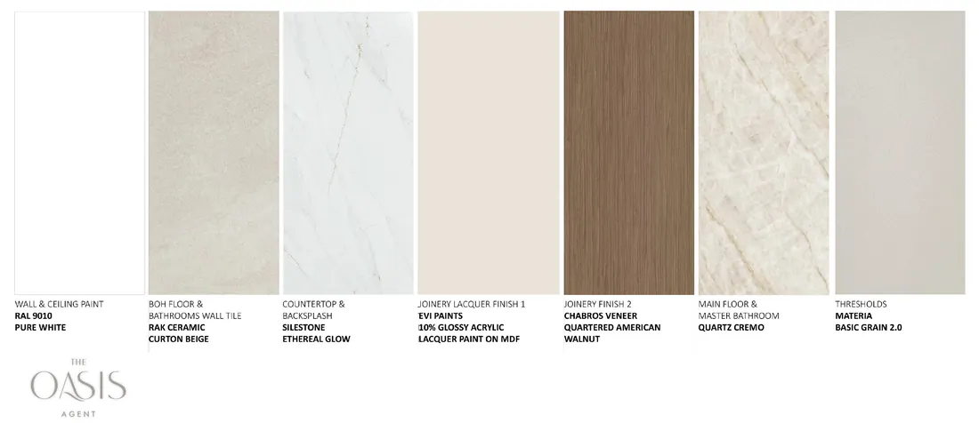 Mirage material board by Emaar