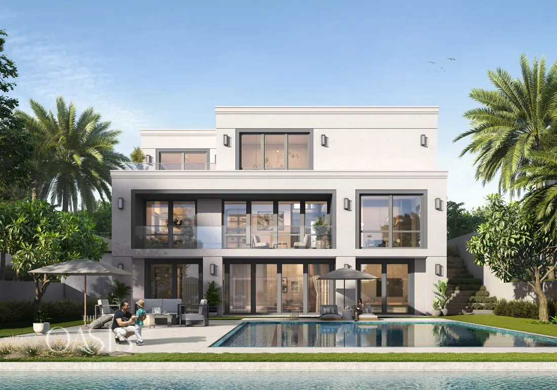 Palmiera, Classic elevation, garden side
