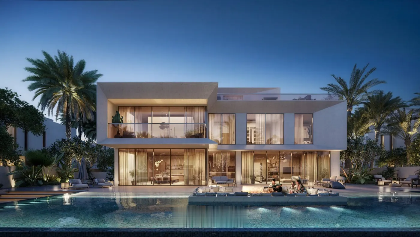 Villa facade detail at The Oasis by Emaar