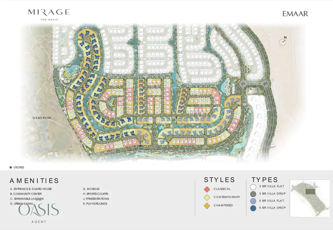 Mirage cluster masterplan