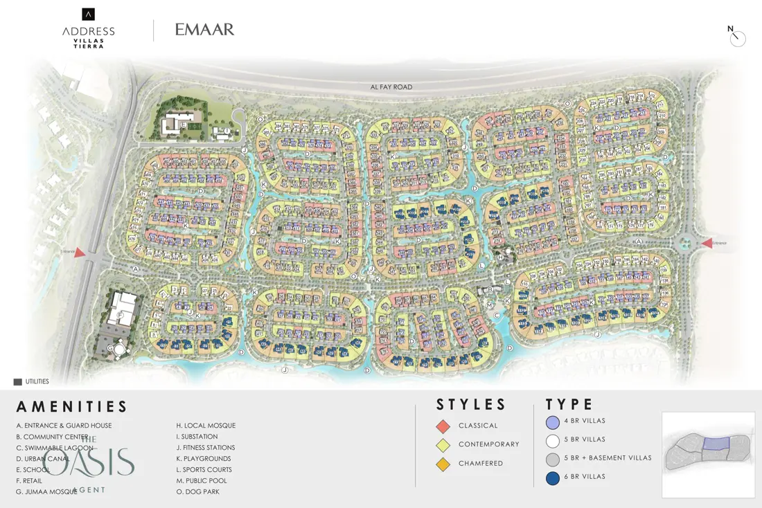 Address Villas Tierra cluster masterplan